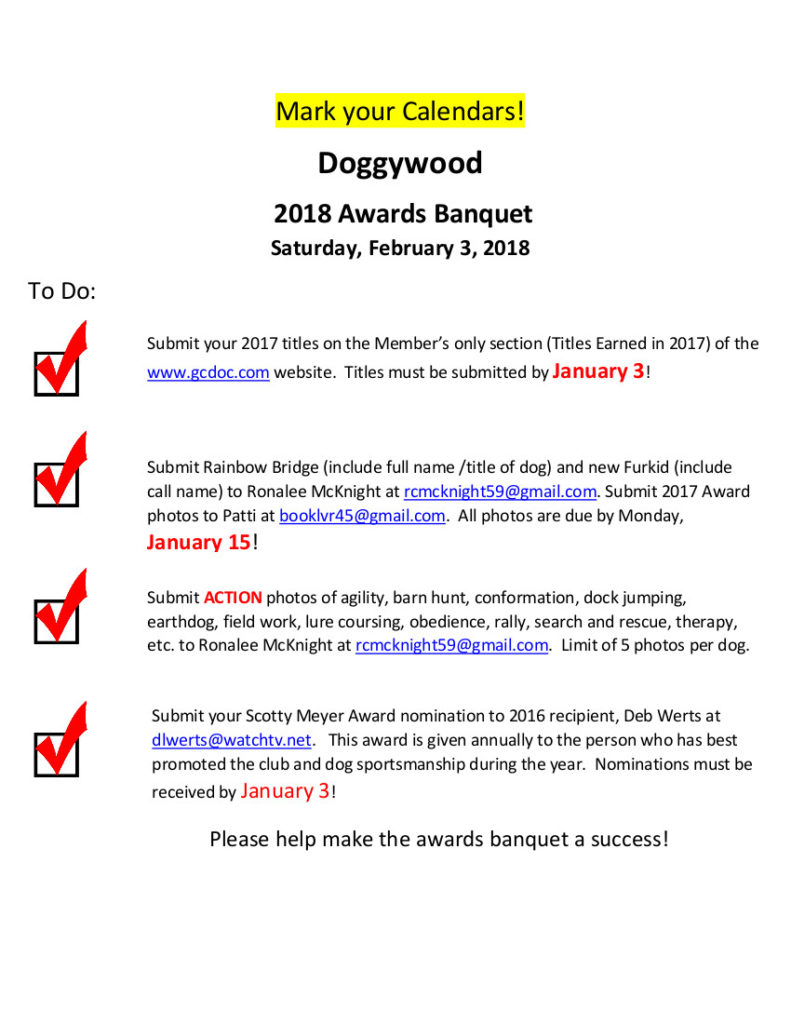 Titles Due Date is Jan 3!