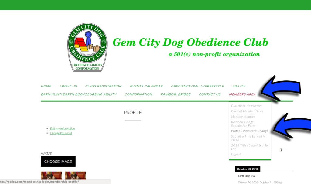 Check/Update your Profile!